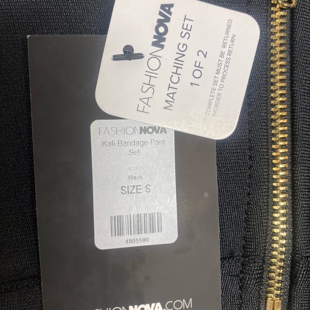 Kali Bandage Black Crop Top  One Shoulder Top Small - Picture 6 of 6